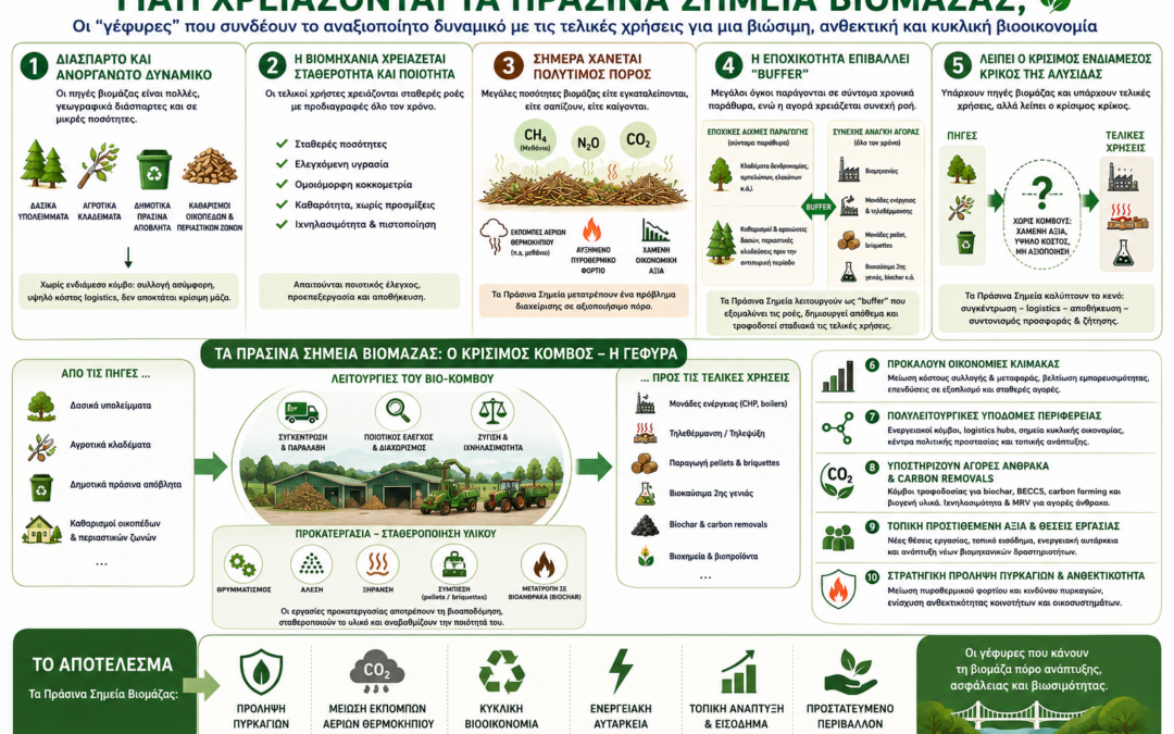 Infographic: Πράσινα Σημεία Βιομάζας – Γιατί Χρειάζονται;